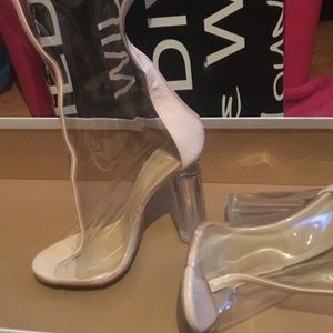 Thigh High Transparent Heel